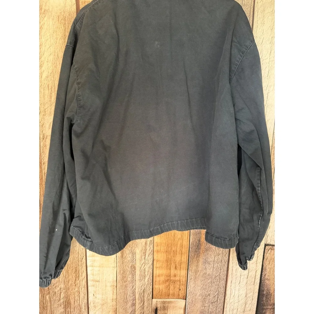 Polo Ralph Lauren Vintage Y2K Cotton Harrington Jacket Navy Distressed XXL